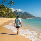 Maui Leather Patch Bucket Hat