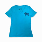 Tattoo Honu3 Ladies V-Neck