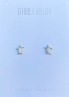 Glee Jewelry - Maui Opalite Turtle Stud Earrings