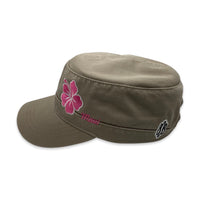 Hibiscus Flower Military Hat