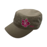 Hibiscus Flower Military Hat