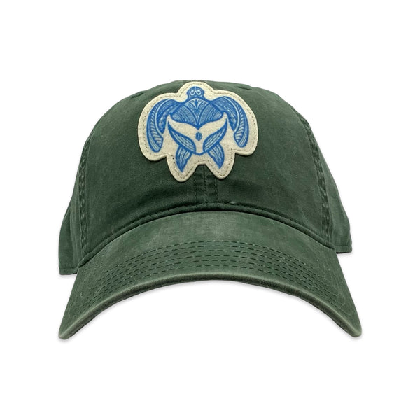 Honu Whale Tail Garment Dyed Hat - Main Image