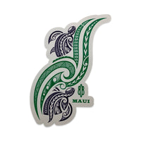 2 Honu Tribal Sticker