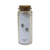 Silver Girl Bottle Stud Earrings