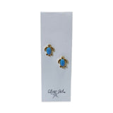 Silver Girl Bottle Stud Earrings