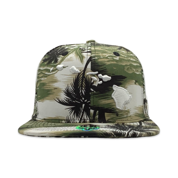 Hawaiian Islands 3D Flatbill Hat