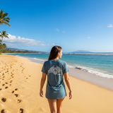 Honu Manta Ray Ladies V-Neck