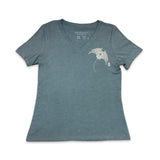 Honu Manta Ray Ladies V-Neck