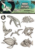 Hawaiian Wildlife Temporary Tattoos