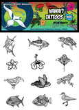 Hawaiian Wildlife Temporary Tattoos