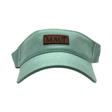 Maui Palm Tree Leather Patch Visor