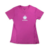 "Be Maui" Honu V-Neck Ladies Performance Short Sleeve Shirt