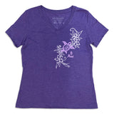 Flower Honu2 Ladies V-Neck