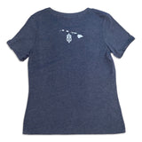 Tribal Hibiscus Ladies V-Neck