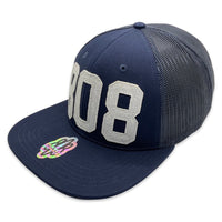 808 Applique Trucker Flatbill Hat