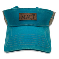 Maui Palm Tree Leather Patch Visor