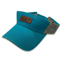 Maui Palm Tree Leather Patch Visor