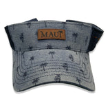 Maui Palm Tree Leather Patch Visor