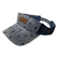 Maui Palm Tree Leather Patch Visor