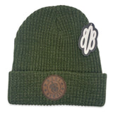 Honu Leather Patch Beanie