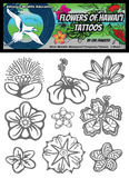 Hawaiian Wildlife Temporary Tattoos