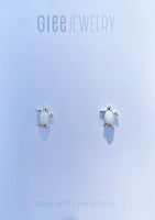 Glee Jewelry - Maui Opalite Turtle Stud Earrings