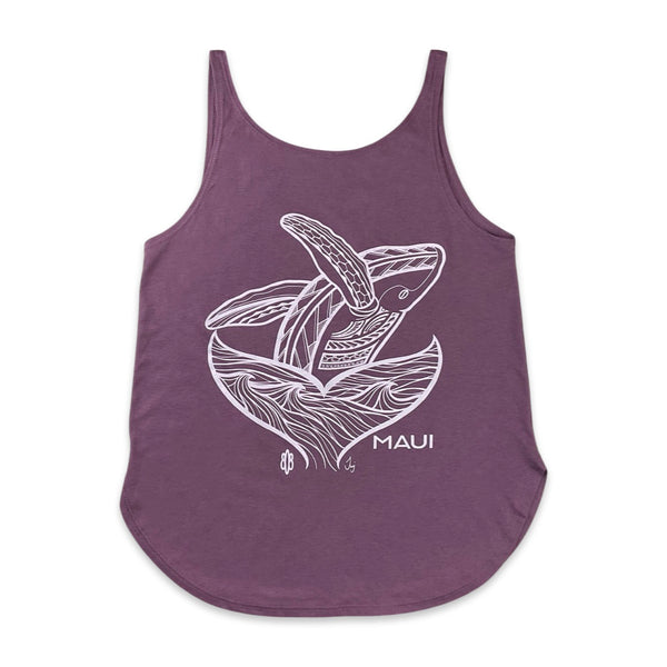 Tribal Whale2 Ladies Tank Top