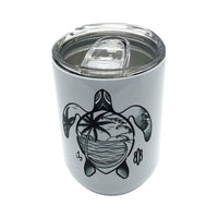 Palm Tree Honu Wine Tumbler