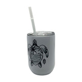 Palm Tree Honu Wine Tumbler