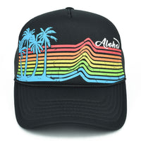 Rainbow Palm Tree Youth Trucker Hat