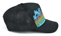 Rainbow Palm Tree Youth Trucker Hat