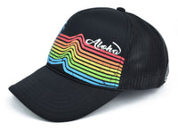 Rainbow Palm Tree Youth Trucker Hat