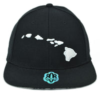 Hawaiian Islands 3d Flat Bill Hat