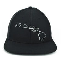 Hawaiian Islands 3D Flat Bill Hat