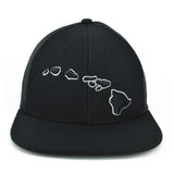 Hawaiian Islands 3d Flat Bill Hat