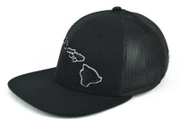 Hawaiian Islands 3d Flat Bill Hat