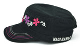 Tribal Flowers Military Hat