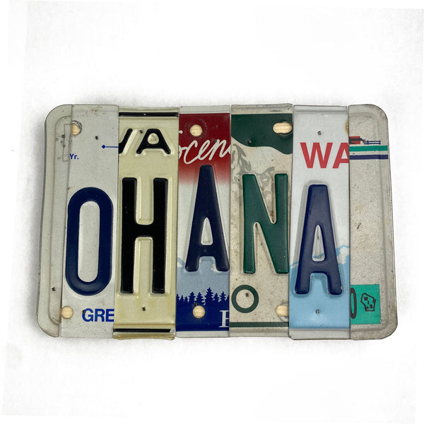 Ohana License Plate Sign