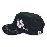 Hibiscus Flower Military Hat
