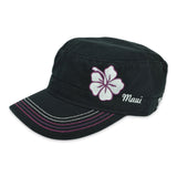 Hibiscus Flower Military Hat
