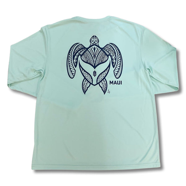 Honu Whale Tail Long Sleeve Performance T-Shirt