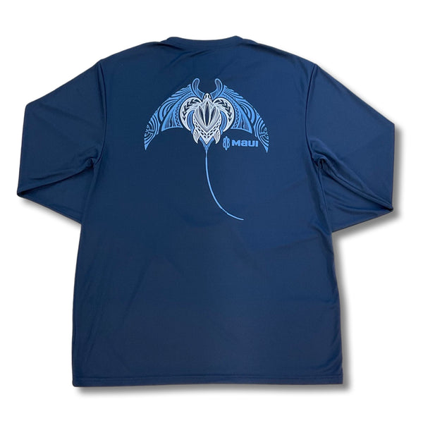 Honu Manta Ray Performance Long Sleeve T-Shirt