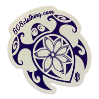 Flower Honu (Turtle) Sticker