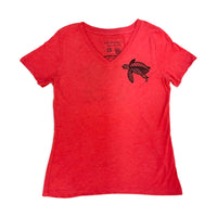 Tattoo Honu3 Ladies V-Neck