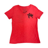 Tattoo Honu3 (Turtle) Ladies V-Neck