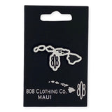 Hawaiian island 808 Pin