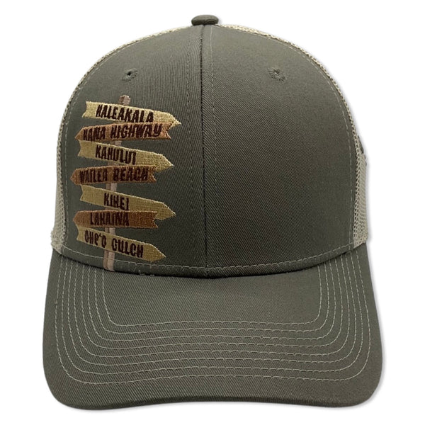 Maui Directional Sign Trucker Hat