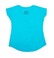 Three Flower Honu Ladies V-Neck (Small Only)