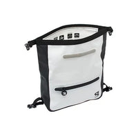 Waterproof Tarpaulin Dry Bag Waist Pouch - White/Black