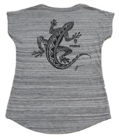 Tribal Mo'o Gecko V-Neck T-Shirt (Small, Medium, and X-Large only)